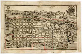 Mapa antiguo de Santiago de QuerÃ©taro